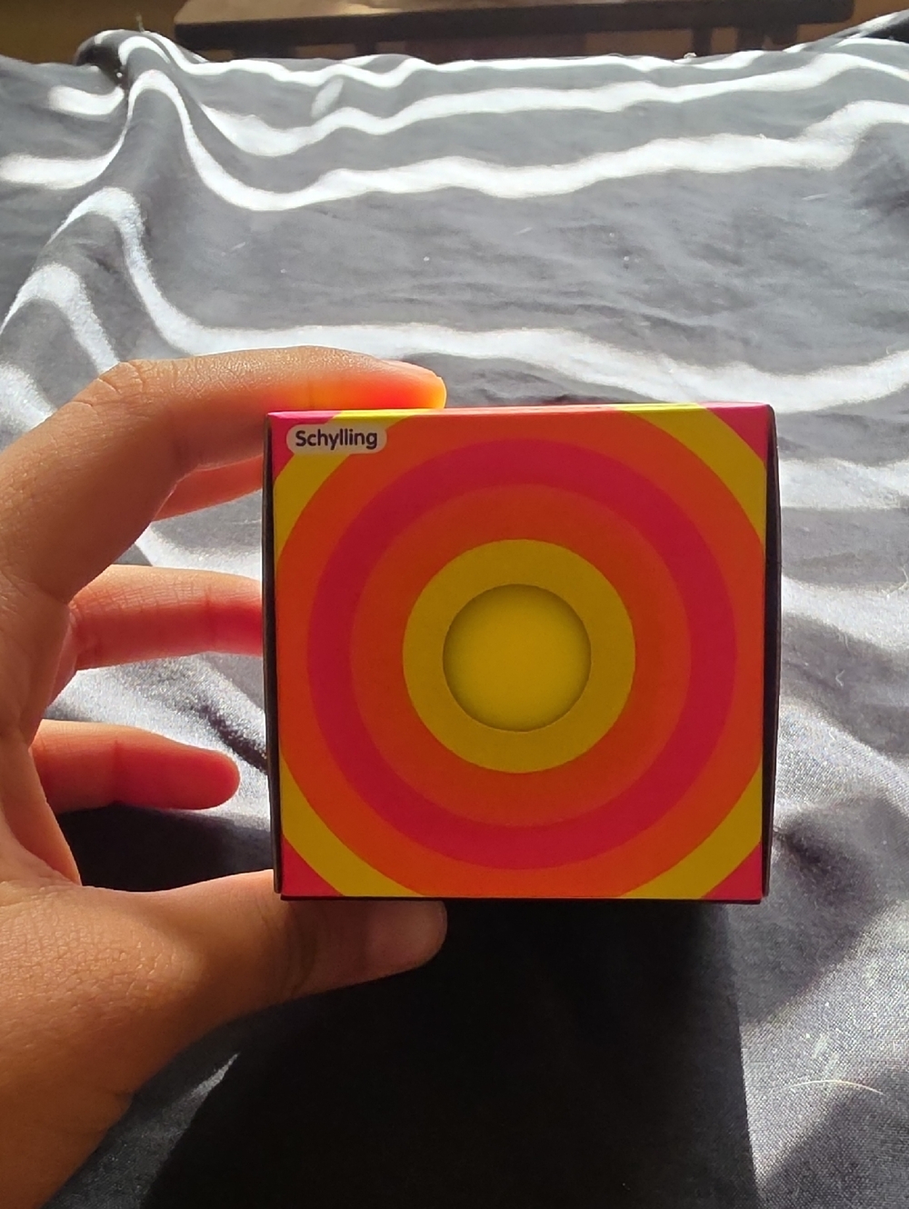 Schylling Retro Target Box - Yellow, Pink, Orange